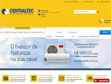 Tablet Screenshot of centraltec.com.br